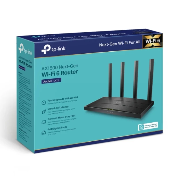 TP Link Router Wifi 6 AX1500 AX12
