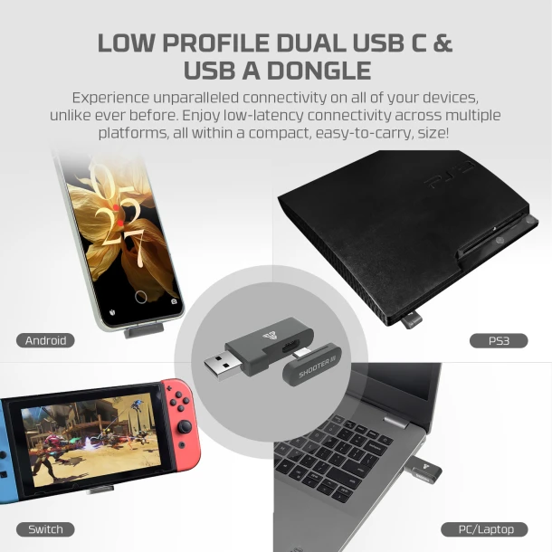 Fantech Wireless GamePad WGP13S Shooter iii