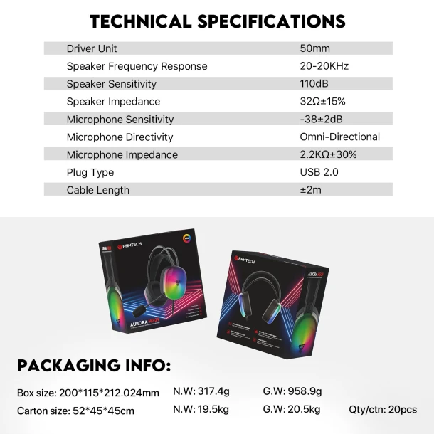 Fantech Headphone HG29 AURORA