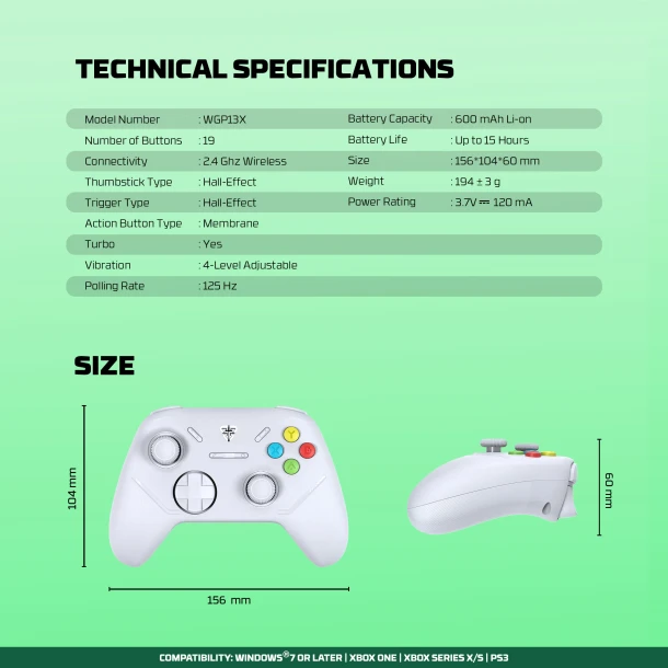Fantech Wireless GamePad WGP13x Shooter iii x