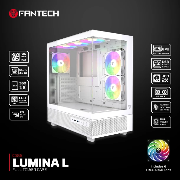 Fantech Case CG86 LUMINA L