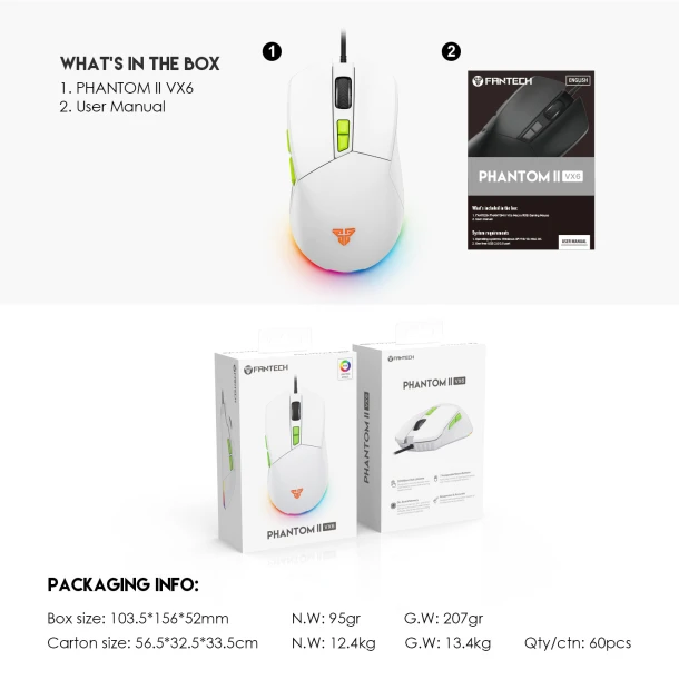 Fantech Mouse VX6 PHANTOM