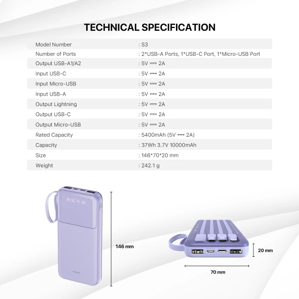 Fantech Power Bank S3