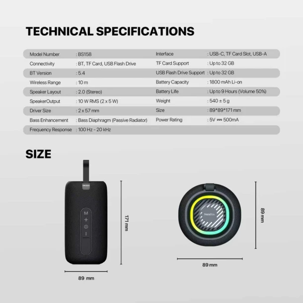 Fantech Speaker BS158 NeraBox
