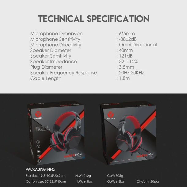 Fantech Headphone HQ54 MARS II