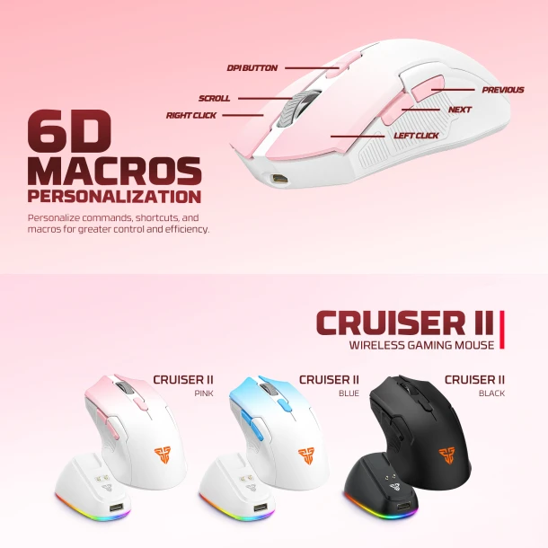 Fantech Mouse WG11V2RD Cruiser ii Wireless
