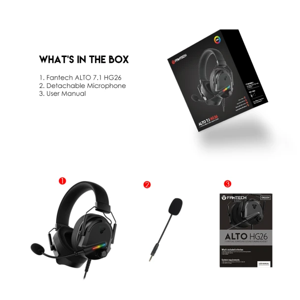 Fantech Headphone HG26 ALTO 7.1