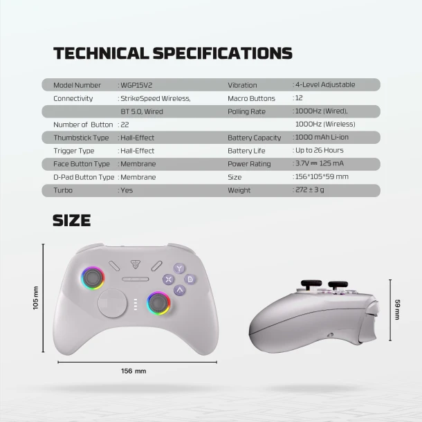 Fantech Wireless GamePad WGP15V2 EOS PRO II