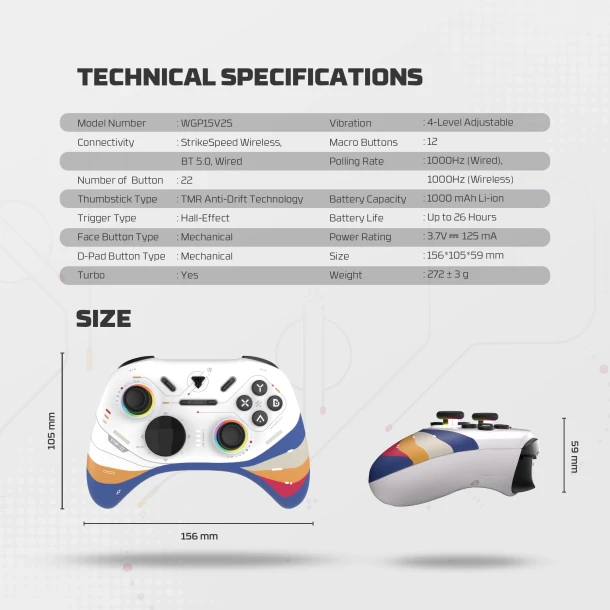 Fantech Wireless GamePad WGP15V2S EOS PRO II