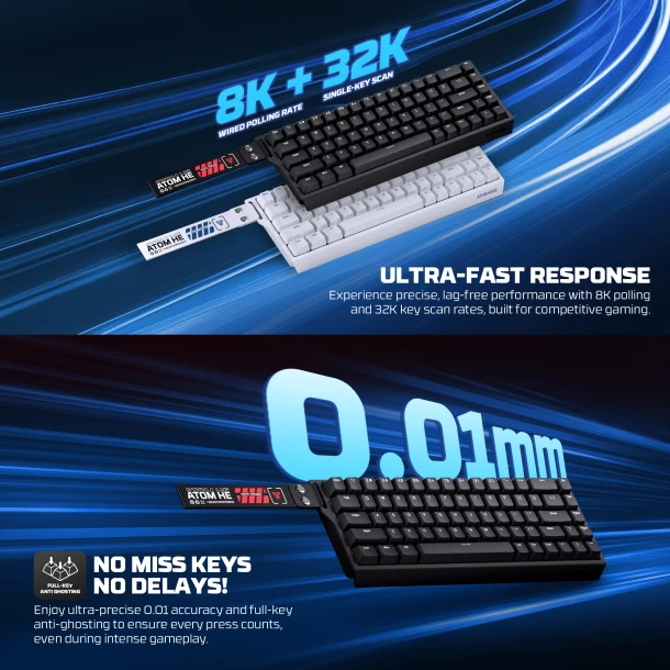 Fantech keyboard MK811 Atom HE68