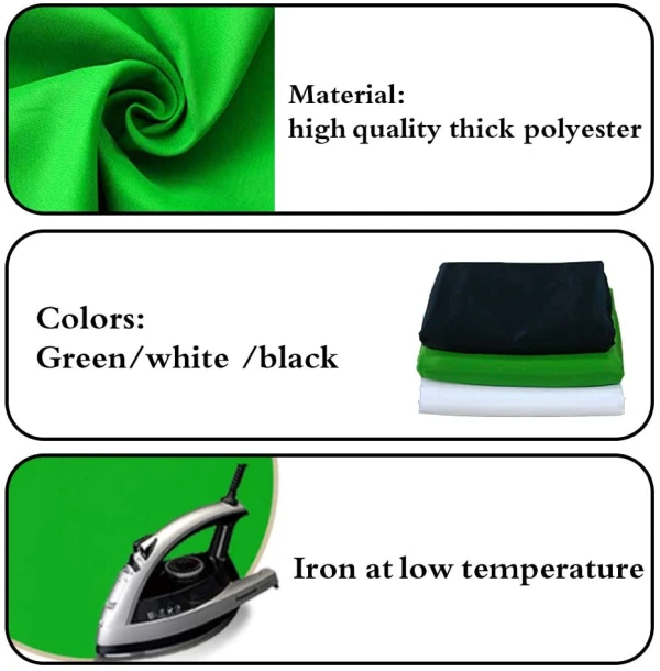 Photo Studio Green Screen Stand Kit