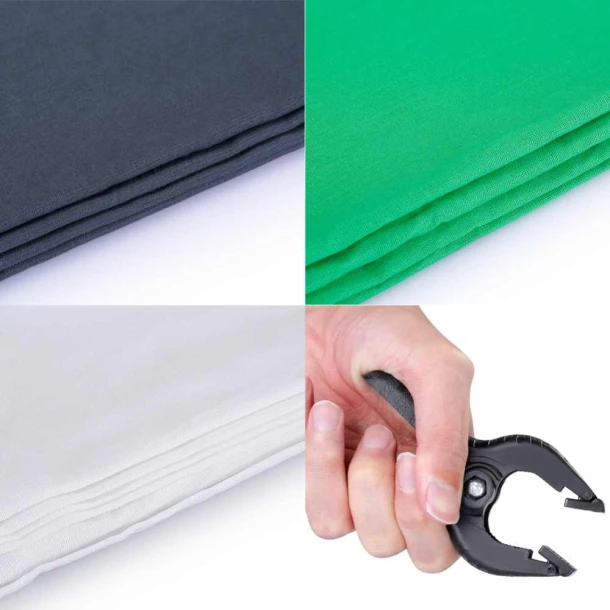 Photo Studio Green Screen Stand Kit