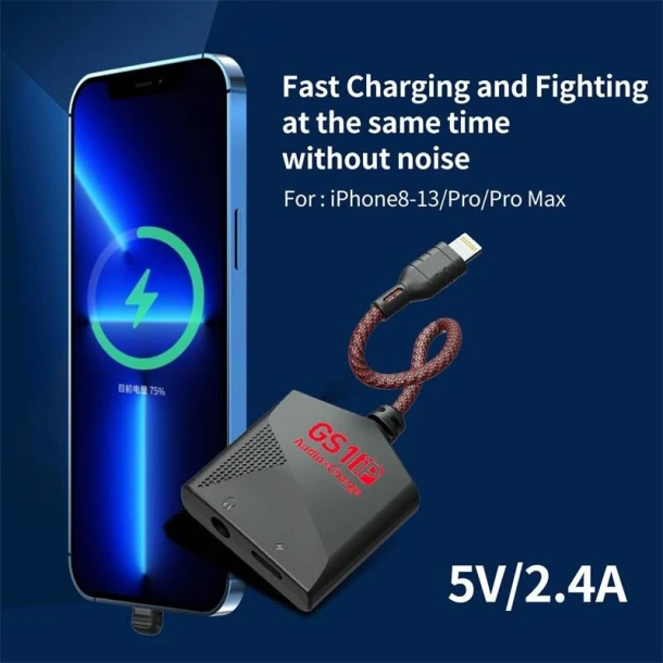 Plextone Adapter GS1 IP 2in1 Lightning 3.5