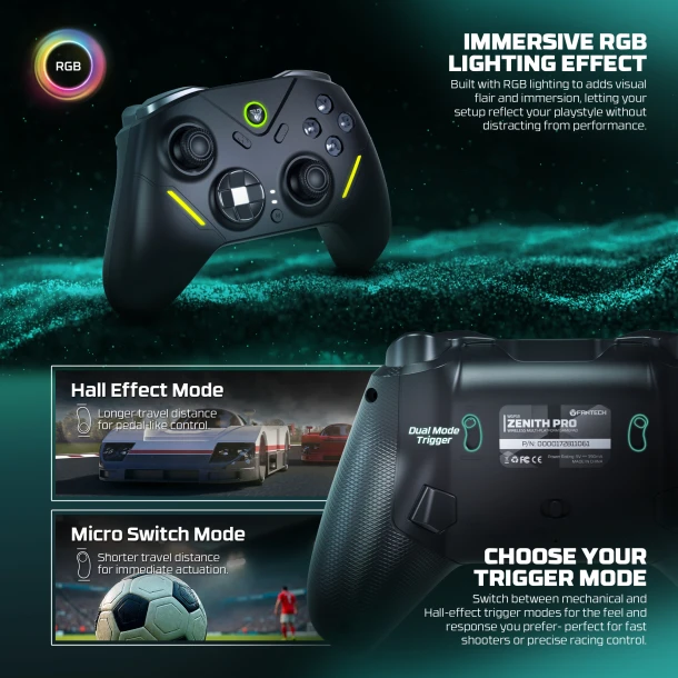 Fantech Wireless Gamepad Wgp18 Zenith Pro