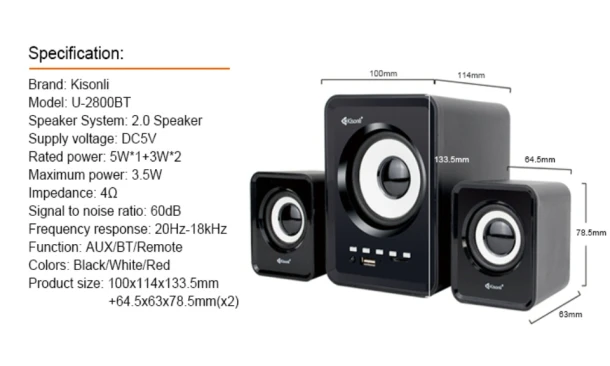 Kisonli Speaker U 2800