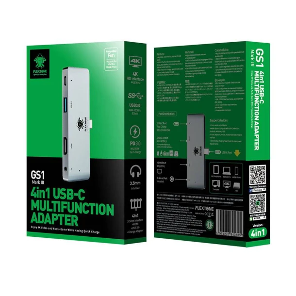 Plextone Adapter 4in1 GS1