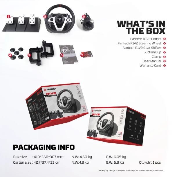 Fantech Steering Wheel R1V2