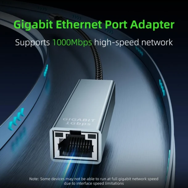PIVA Adapter USB-C to Ethernet RJ45-1000