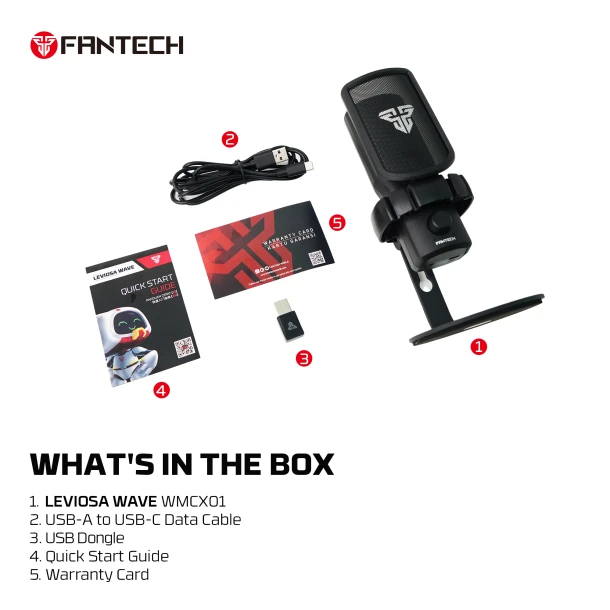 Fantech Microphone WMCX01 LEVIOSA WAVE