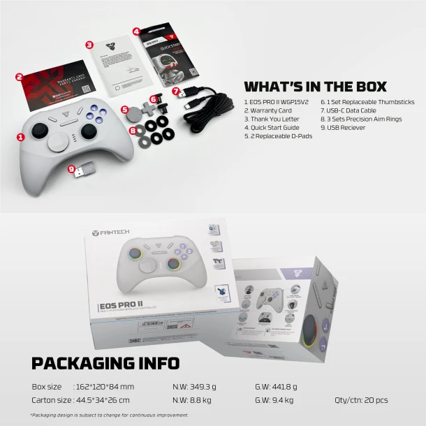 Fantech Wireless GamePad WGP15V2 EOS PRO II