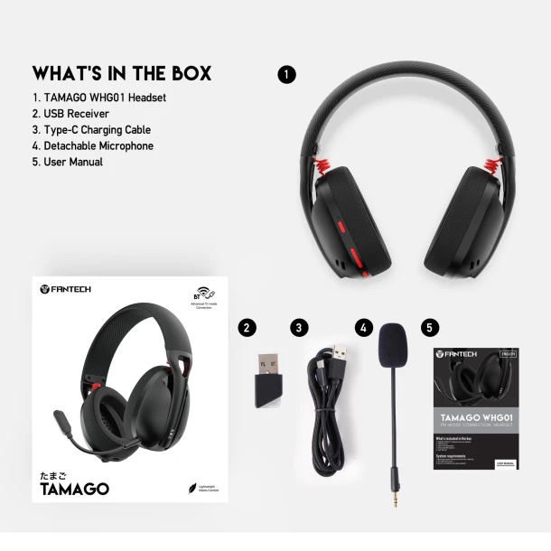 Fantech Headphone WHG01 TAMAGO