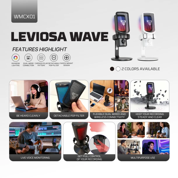 Fantech Microphone WMCX01 LEVIOSA WAVE