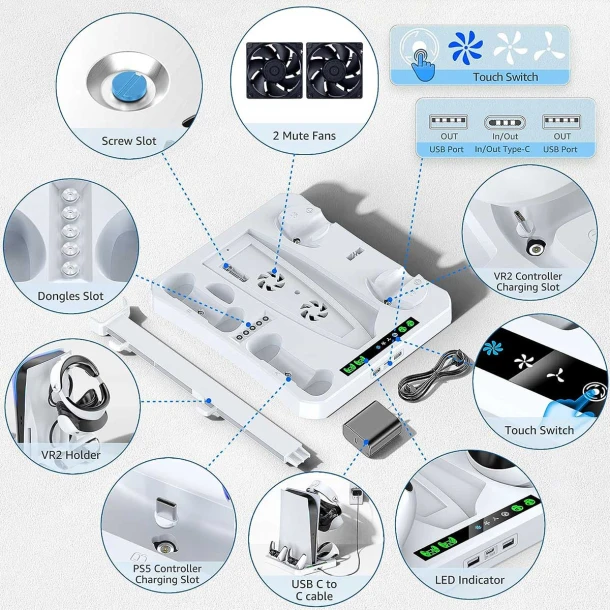 Tokluck Cooling Stand PS5 TO P5806