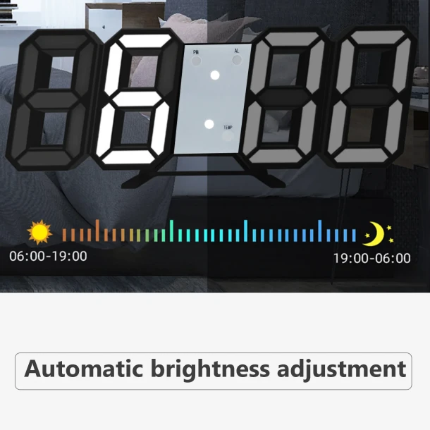 3D Led Table Clock