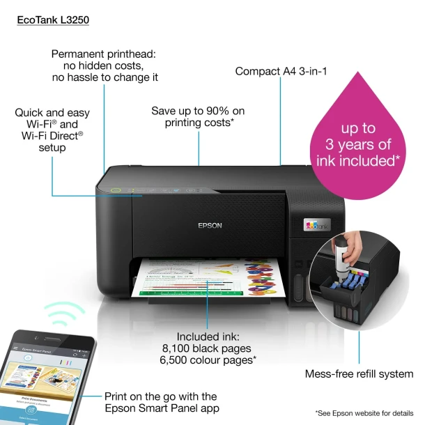 Epson Printer EcoTank L3250