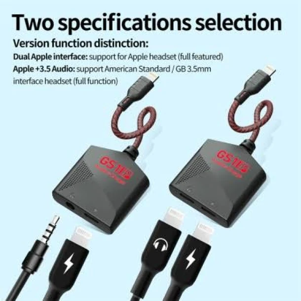 Plextone Adapter GS1 IP 2in1 Lightning