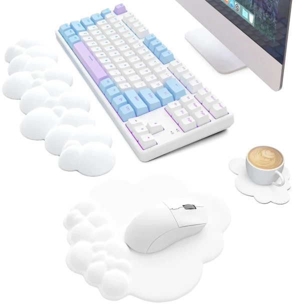 Cloud Wrist Rest For Keyboard Mouse