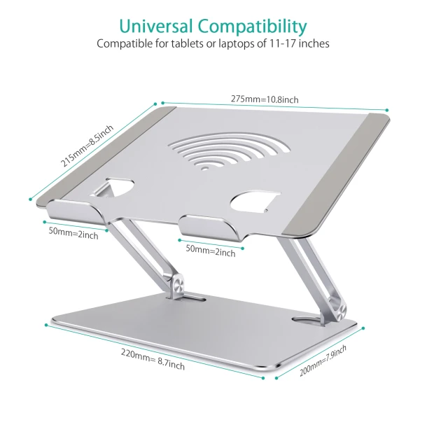 Laptop Stand with Wifi Logo