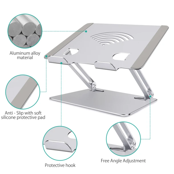 Laptop Stand with Wifi Logo