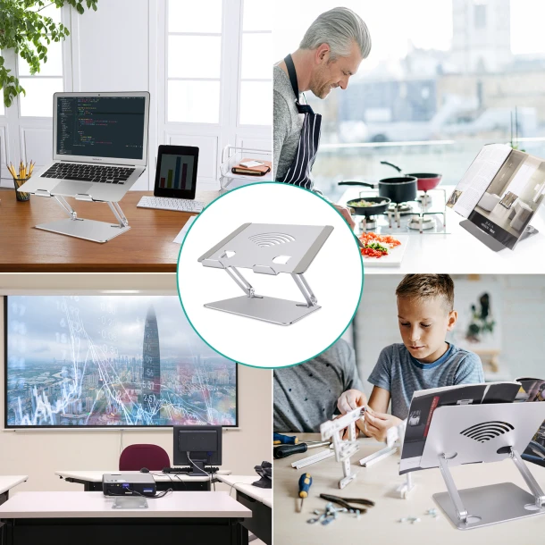 Laptop Stand with Wifi Logo