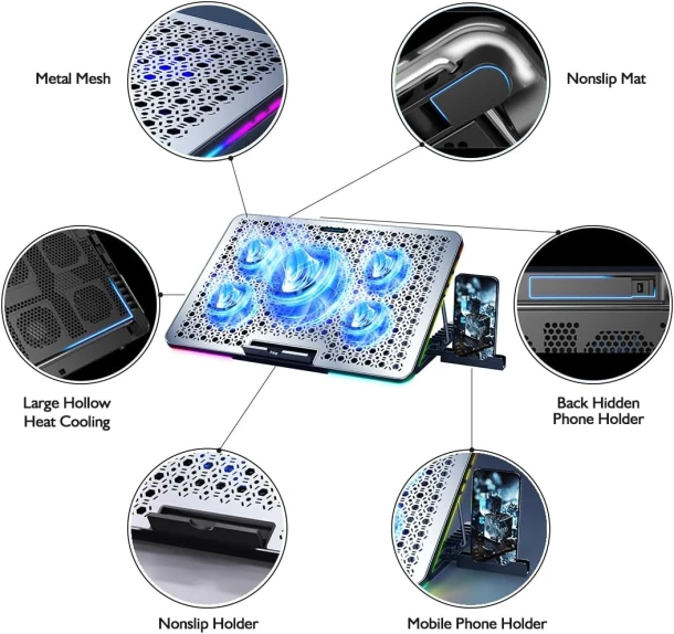 Coolcold Laptop Cooler F5 Plus