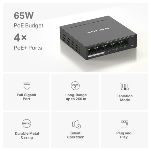 Mercusys Switch 5 Port MS105GP