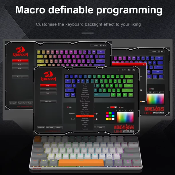 ReDragon Keybard L61-B