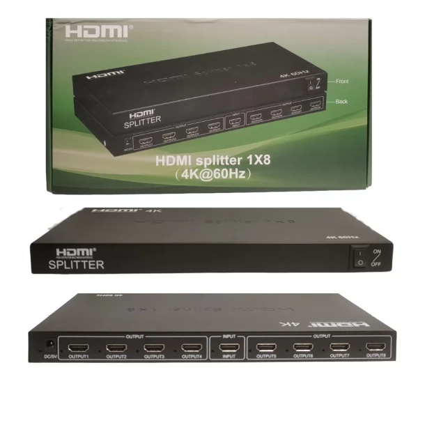 HDMI Splitter 8-Port 4K