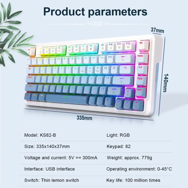 ReDragon Keyboard KS82-B