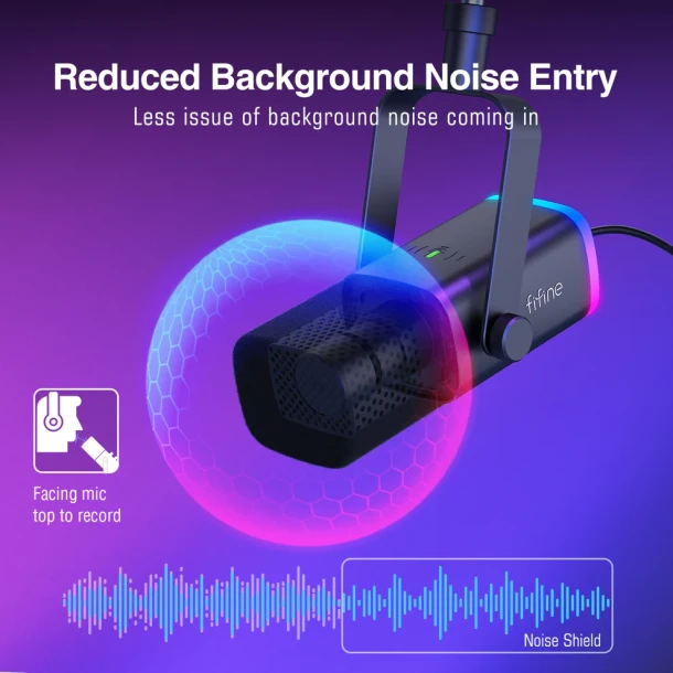 FIFINE Microphone with stand TAM8