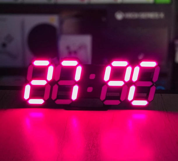 3D Led Table Clock