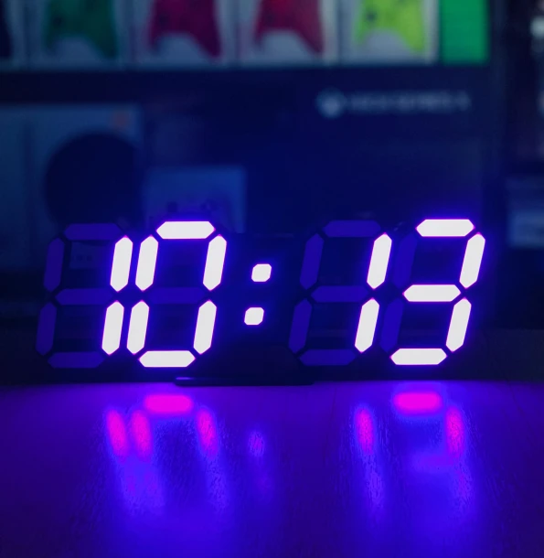 3D Led Table Clock