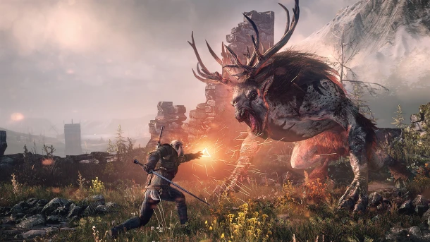 The Witcher Wild Hunt + Dark Souls III PS4 Used