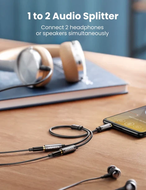 UGREEN Headphone Splitter 2Aux Adapter