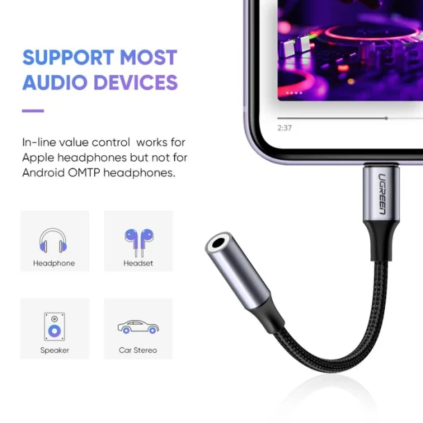 UGREEN Adapter Lightning to AUX