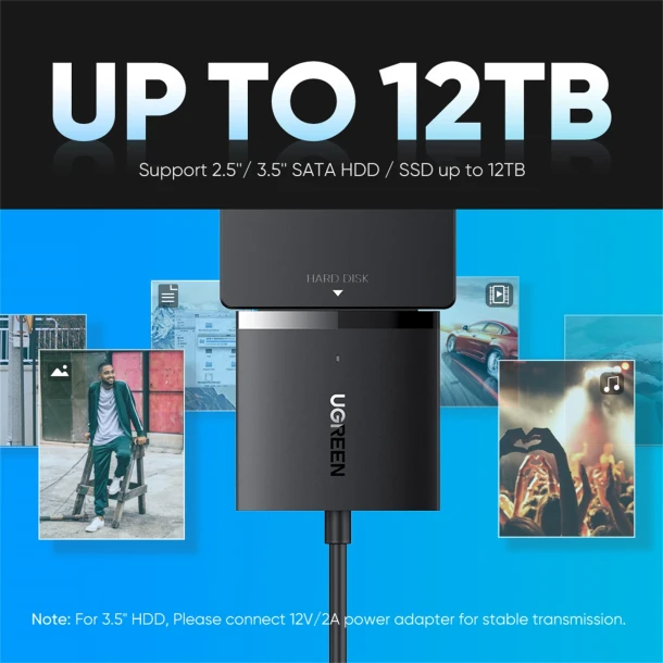UGREEN Adapter USB to SATA CM247