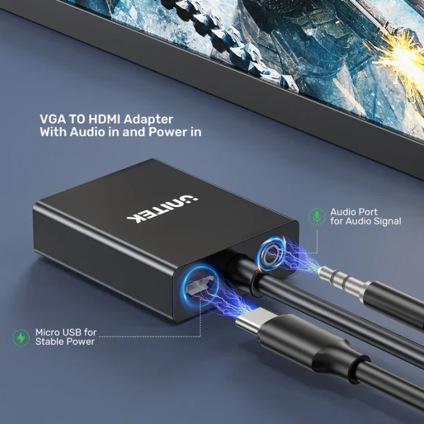 VGA to HDMI Adapter