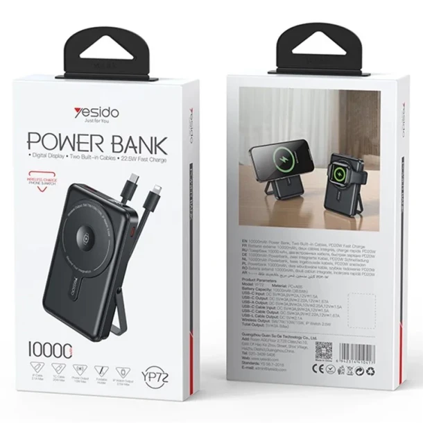 Yesido Power Bank 10000 YP72