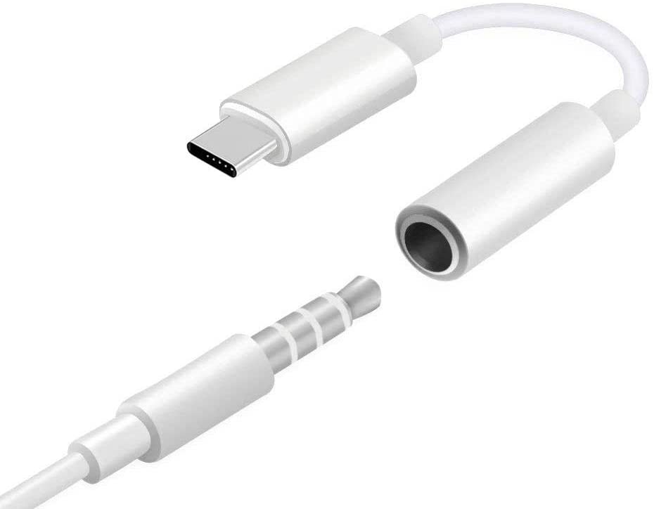 LENYES AX91 USB C to 3.5mm Audio Cable - White