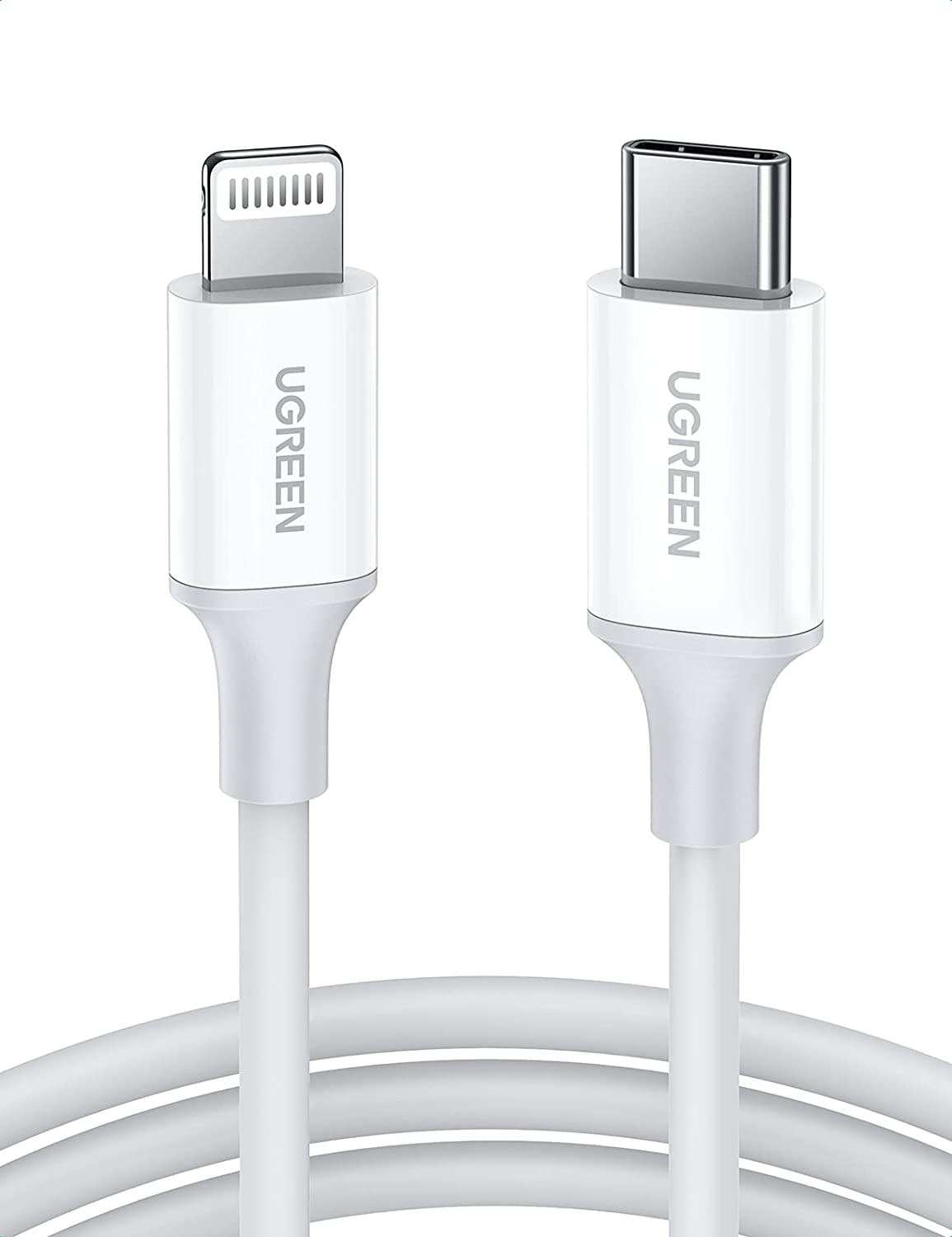 UGREEN USB-C to Lightning Cable white -01